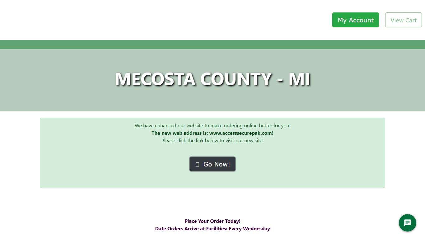 Access Securepak - Mecosta County Jail Package Program - MI - Welcome