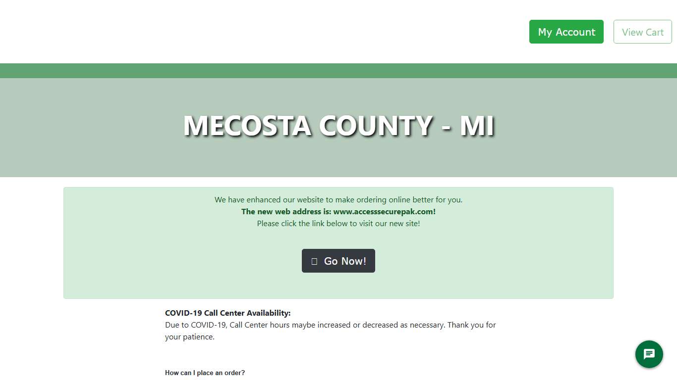 Access Securepak - Mecosta County Jail Package Program - MI - FAQ's
